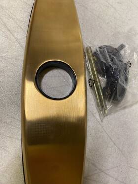 Obpf180536bg Signature Hardware Ridgeway 8 Deck Plate Faucet Escutcheon Brushed Gold