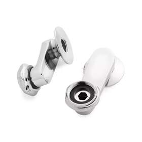 291890 Signature Hardware Pid 545017 Swing Arm Coupler Pair For Faucet-polished Nickel