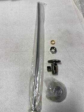 Signature Hardware Sh251pn Toilet Supply Kit With Angle Stop - Polished Nickel