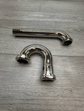 Sh362pn Signature Hardware 1-1/4 Inch P-trap With High Box Flange Nickel Parts Only
