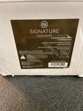 Signature Hardware Sh4394078ss 4 Inch Patterned Square Shower Drain Stainless Steel