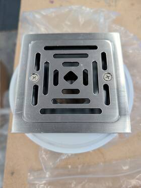 Signature Hardware Sh607zbn Adelphi 4-1/2 Inch Pattern Grate Linear Shower Drain