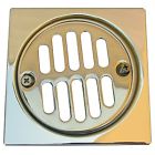 31341p Square Lasco Brass Strainer Cover Drain 4 Grill 4-1 Polished Shower