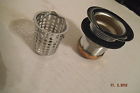 1134h Strainer Chrome Basket Sink Plated Deep Bar Duplex