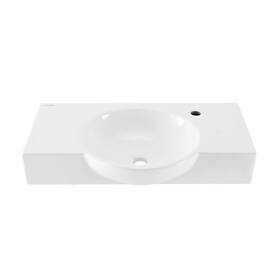 Sm-ws0605gw Swiss Madison Chateau 30 Inch Wall-mounted Sink Center Basin With Right Side Faucet Mount In Gl