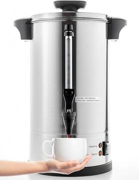 Sr-cp-50b Sybo 850057375817 2024 Upgrade Commercial Grade Stainless Steel Percolate Coffee Make