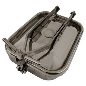 020069 Techtongda Stainless Steel Pressure Sanitary Manhole Cover Tank Manway Door 17ftft 13ftft Used