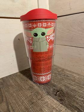 Tervis 193355315407 Star Wars-the Mandalorian Christmas Holiday Sweater Yoda 16oz