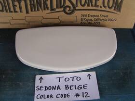 Cst604 Toto Ms604 Tcu604 Toilet Tank Lid Sedona Beige #12 For 7b