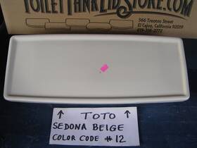 St934 Toto Toilet Tank Lid Lloyd Model Sedona Beige #12 934 Chipped On Top 7d