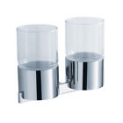 Kea-14415ch Tumbler Double Aura Kraus Acc. - Holder Glass Wall-mounted Bath
