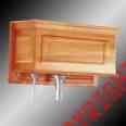 Tz-w02 Raised Panel Oak Fin Tank P1627 Hardwood Lt Toilet Parts