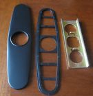 Univeral Hole 3 Escutcheon Plate Black Moen Faucet Cover Kitchen Gasket