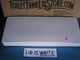 4436 Universal Rundle / Crane White Toilet Tank Lid 3c