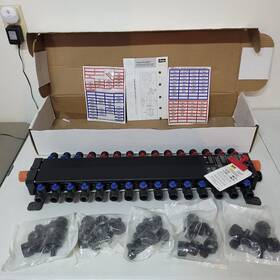 50330 Viega 50303 30 Port Manabloc Pureflow Manifold 1/2 Inch 18 Cold 12 Hot With Valves