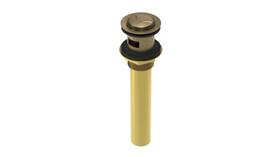 D-10112-clz Waterstone Argonaut Lavatory Push Drain With Overflow Chardonnay Flaw