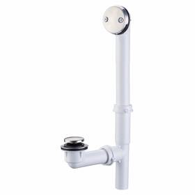 Wellup Wu-ptd-ss-5001sb Brushed 1-1/2 Inch Tubular Bath Drain Kit With Tip Toe Bathtub Stopper Tub
