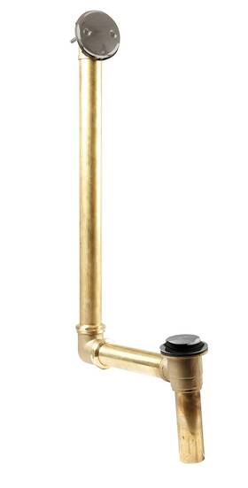7931817-dc-07 Westbrass 747028685139 18 Inch Tip-toe Drain Trim With 2-hole Overflow Faceplate And Direct