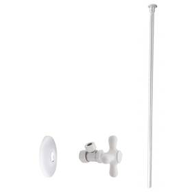 D105kfhx-50 Westbrass 5/8 Inch X 3/8 Od 20 Flat Head Riser Supply Line Kit With Cross H