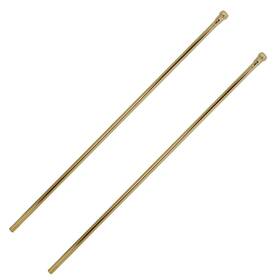 D120-2-01 Westbrass 3/8 Inch X 20 Brass Bullnose Faucet Riser Supply Line Pvd Polished Br