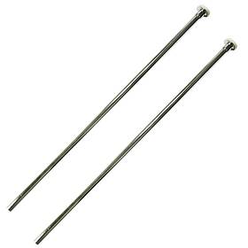 Westbrass D124-2-05 3/8 Inch X 20 Brass Flat Head Toilet Riser Supply Line Polished Nicke