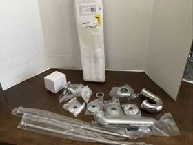 D1838l-26 Westbrass Pedestal Kit Cross Handle Traditional For Parts Polished Chr