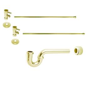 D1838qrl-01 Westbrass Freestanding Pedestal Sink Faucet Supply Line Risers With P-trap