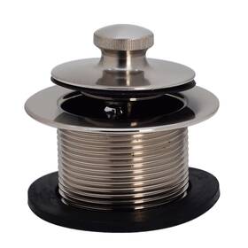 D3324-07 Westbrass 1-1/2 Inch Npsm Pull And Drain Bathtub Plug Coarse Thread Satin Nickel