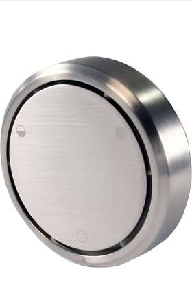 D493ch-07 Westbrass Deep Soak Round Satin Nickel 2-hole Bathtub Overflow Cover