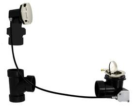 D50a35bj-05 Westbrass Sch. 40 Abs 35 Inch Cable Drive Bath Waste - Ball Joint Head Polished Nickel
