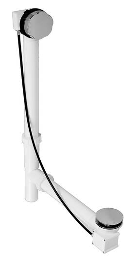 D50p35tle-26 Westbrass Tubular 35 Inch Cable Drive Bath Waste Polished Chrome