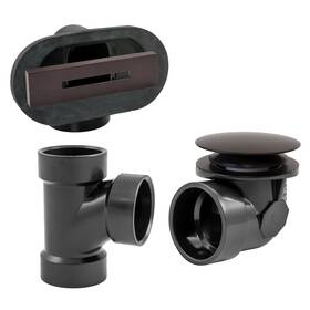 D560rka-12 Westbrass 1-1/2 Inch Coarse Thread Tip-toe Bathtub Drain Trim With Linear Overfl