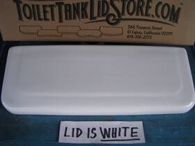 T8lp Western Pottery Toilet Tank Lid Fits #9 Tanks White Nice 1e