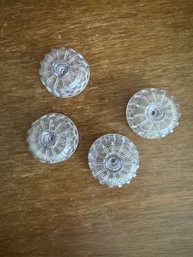 Woodford 166042872014 Faucet Wheel Handle Clear Lot Of 4 Genuine Oem