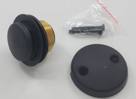 Drain-152 Wrisin Matte Black Tub Drain Overflow Kit - Universal Bathtub Replacement With