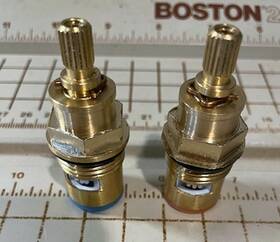 R9742p9501-58841-42lf Zucchetti Replacement Handle Cartridges 3/4 Base Ceramics R9742p.9501 Pair