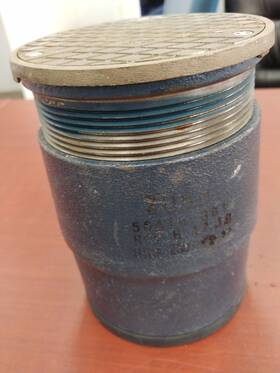 57476-001 Zurn 56417-881 56416-881 5 Inch Cast Iron Cleanout Brass Top Rubber Seal