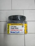 5-PK Brasscraft 1/4-TURN Angle Valve 1/2 In. Comp Inlet X 3/8 Outlet. Fixed Price $29.99.