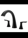 Pfister RT65WRB Weller 2-HANDLE 3-HOLE Matte Black Roman Faucet/bathtub. Fixed Price $69.95.