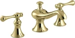 Scratched Kohler K-16102-4A-PB Revival Widespread Bathroom Sink Faucet Brass. Fixed Price $650.00.