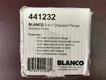 Blanco 441232 Disposal Flange Stainless Steel Brand New Open Box. Fixed Price $64.99.
