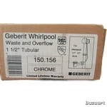 Geberit Whirlpool Waste And Overflow 1/2" Tubular 150.156 Chrome New. Fixed Price $45.00.