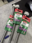 Fluidmaster Toilet Water Supply Line With Thread Adaptor Stainless Steel 16". Fixed Price $6.99.