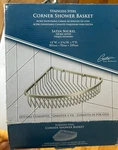 Gatco Shower Basket Satin Nickel (corner) 12" X 9'. Fixed Price $24.00.