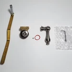 Kingston Brass Front Mount Toilet Tank Lever, Polished Open Box New. Fixed Price $35.96.