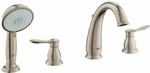 Grohe Parkfield 25153EN0 Brushed Nickel Roman Tub Faucet W/handshower. Fixed Price $499.95.