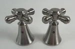 Delta H295SS Brilliance Stainless Cross Bath Faucet/bidet Handles New Old Stock. Fixed Price $51.99.