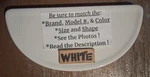 No Flaws White 18.75 9 American Standard 735171 4225A Mexico Toilet Tank Lid. Fixed Price $68.00.
