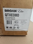 Broan Elite QTXE080 Cfm Ultra Silent Ventilation Fan With White Grille, 0.3 Sone. Fixed Price $99.99.