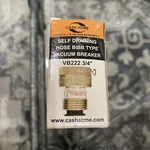 Cash Acme VB-222 Self Draining Vacuum Breaker Back Flow Preventer 3/4" Hose. Fixed Price $22.80.
